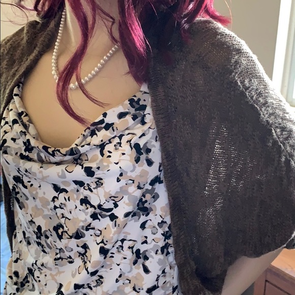 Decree knit shrug (brown) - Picture 6 of 11